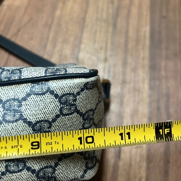 Gucci Ophidia vintage Monogram blue and beige leather bag. Luxury vintage Gucci - Picture 11 of 16